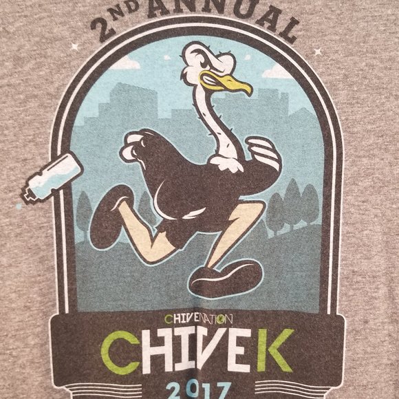 Chive Nation Grey "ChiveK" Graphic Tee Large - Picture 4 of 9